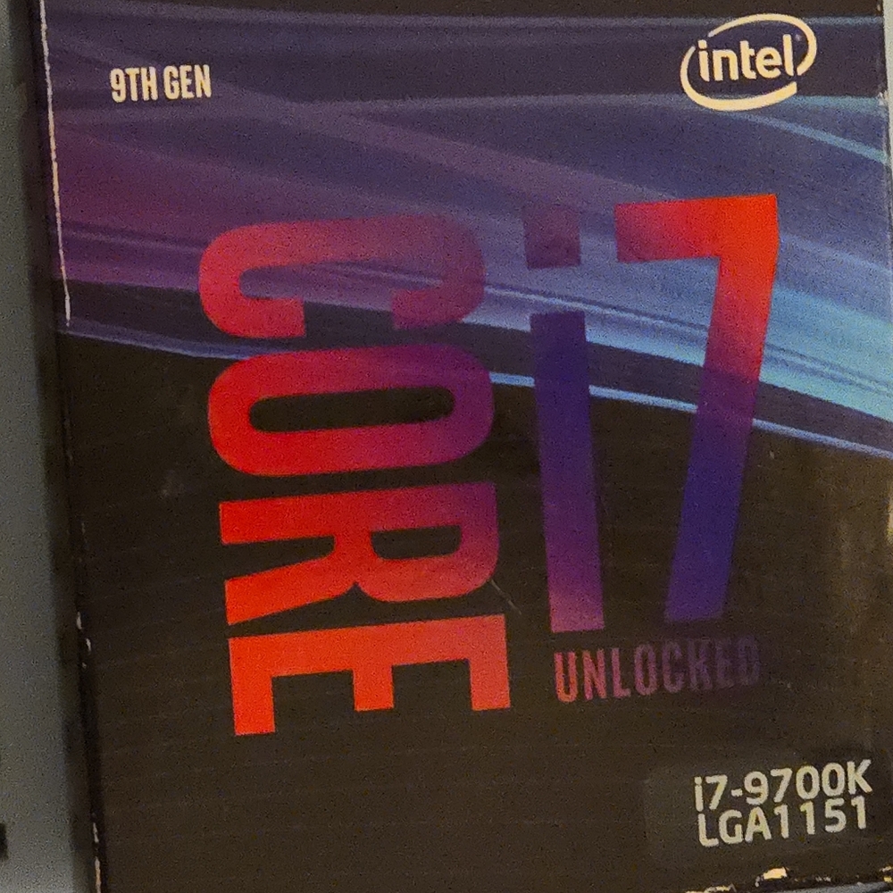 Intel Core i7 9th Gen Processor - Black and Purple